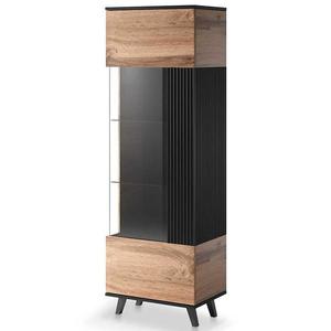 Vitrína Random w wotan/čierna vyobraziť