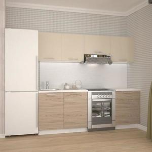 Kuchynská Katia 220 zb 28mm svetlobéžová matná/san marino/korpus biely vyobraziť