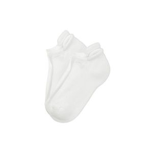 Krátke športové ponožky, 2 páry, unisex, biele vyobraziť