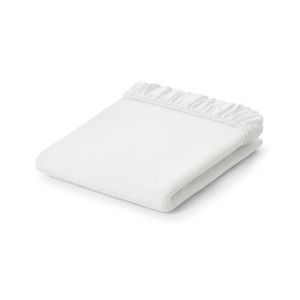 Džersejové napínacie prestieradlo, biele, veľkosť na dvojlôžko vyobraziť