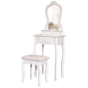 Toaletný stolík + Taburetka Sylvia 012 9512 biela vyobraziť