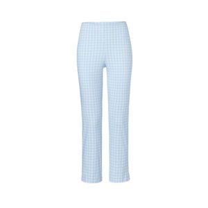 Sedemosminové elastické nohavice, svetlomodro-biele vyobraziť
