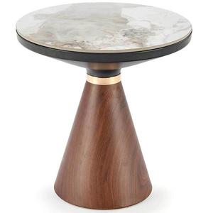 Konferenčný stolík Genesis S biela mramor/orech 50 vyobraziť