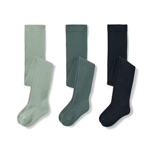 Detské pančuchy, 3 ks, svetlozelené, tmavozelené, modré vyobraziť