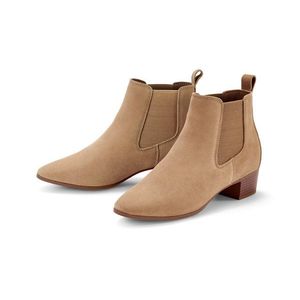 Členkové čižmy z velúrovej kože vyobraziť