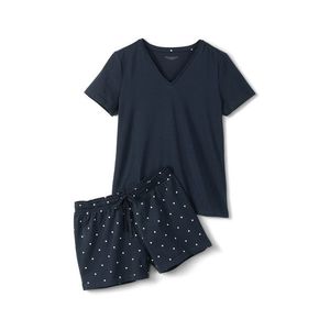 Krátke pyžamo, bodkované vyobraziť