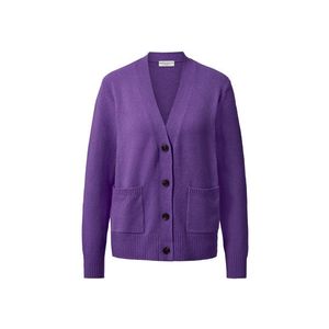 Pletený sveter s vlnou, fialový vyobraziť