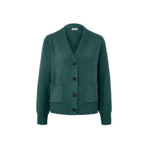 Pletený sveter s vlnou, tmavozelený vyobraziť