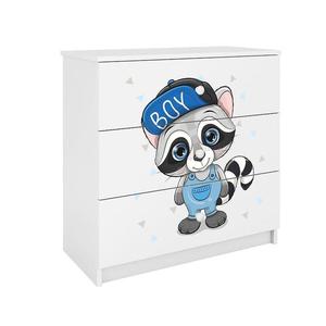Detská komoda Babydreams Biely – Medvedík čistotný vyobraziť