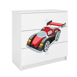Detská komoda Babydreams Biely – Auto vyobraziť