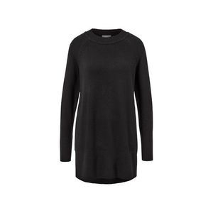 Dlhý pletený pulóver, čierny vyobraziť