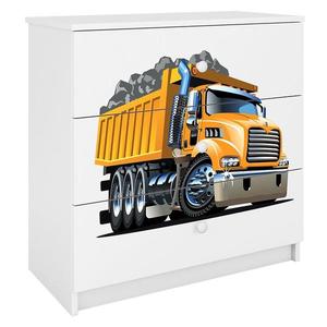 Detská komoda Babydreams biela – Nákladné auto vyobraziť