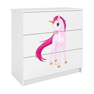 Detská komoda Babydreams Biely – Jednorožec vyobraziť