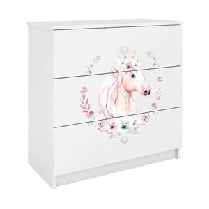Detská komoda Babydreams Biely – Kôň vyobraziť
