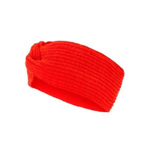 Pletená čelenka, oranžová vyobraziť