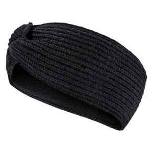 Pletená čelenka, čierna vyobraziť