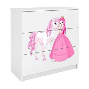 Detská komoda Babydreams Biela – Princezná 2 vyobraziť