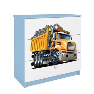 Detská komoda Babydreams modrá – Nákladné auto vyobraziť