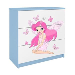 Detská komoda Babydreams modrá – Víla 1 vyobraziť