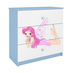 Detská komoda Babydreams modrá – Víla 2 vyobraziť