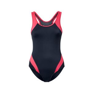 Športové jednodielne plavky, modré vyobraziť