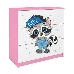Detská komoda Babydreams ružová – Medvedík Čistotný vyobraziť