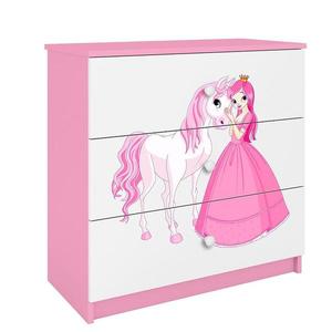 Detská komoda Babydreams ružová – Princezná 2 vyobraziť