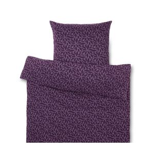 Posteľná bielizeň zo zimného džerseja, fialová, štandardná veľkosť vyobraziť