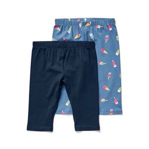 Detské ¾ legínsy, 2 ks, modré vyobraziť