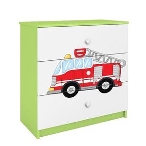 Detská komoda Babydreams Zelená – Hasičský Zbor vyobraziť