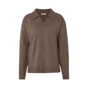 Pletený pulóver s pólo golierom vyobraziť