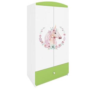 Skriňa Babydreams zelená – Kôň vyobraziť