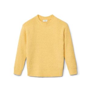 Detský ženilkový pulóver, jasnožltý vyobraziť