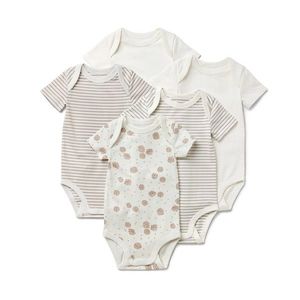 Body pre bábätká s možnosťou prispôsobenia veľkosti, 5 ks vyobraziť