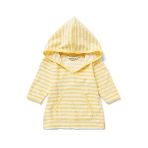 Detské froté pončo, prúžkované vyobraziť