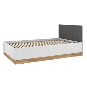 Posteľ Torino 120 + rošt so zdvihom 1201 biela/dub castello/grafit vyobraziť