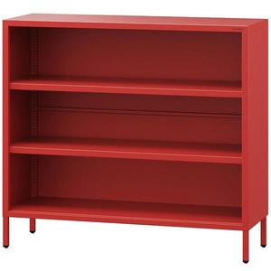 Regál kovový nízky Luca Modern Red vyobraziť