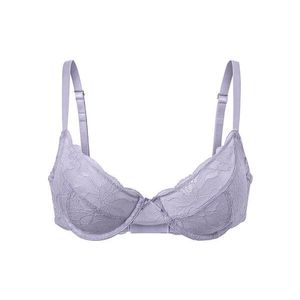 Podprsenka s kosticami a čipkou, fialová vyobraziť