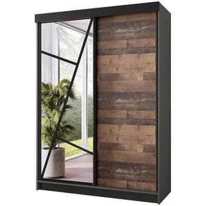 Skriňa Vena 138 graft antracit + old style vyobraziť