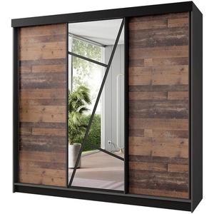 Skriňa Vena 200 graft antracit + old style vyobraziť