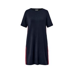 Šaty z teplákoviny s lampasovými prúžkami vyobraziť