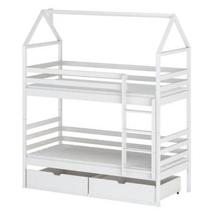 Posteľ Domček Alex 80x160 biela vyobraziť