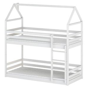 Posteľ Domček Axel 90x200 biela vyobraziť