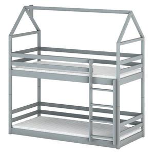 Posteľ Domček Axel 80x160 sivá vyobraziť