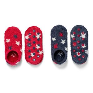 Detské krátke ponožkové papuče, 2 páry vyobraziť