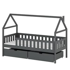 Posteľ Domček Domi 90x200 grafit vyobraziť