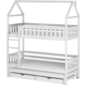 Posteľ Domček Iga 80x160 biela vyobraziť