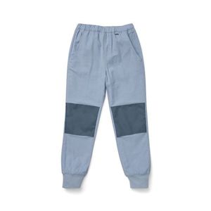 Detské menčestrové turistické nohavice, modré vyobraziť