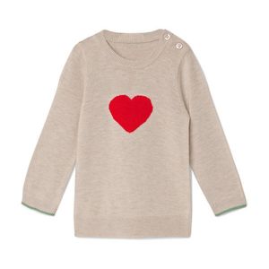 Detský pletený pulóver z vlny s certifikátom RWS vyobraziť