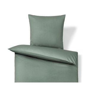 Posteľná bielizeň z bavlny a saténu, zelená, štandardná veľkosť vyobraziť